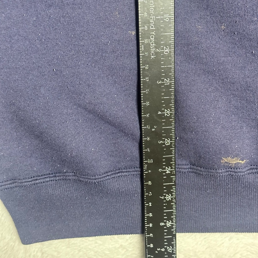 Vtg Jerzees Super Sweats NFL ESPN Sweatshirt Mens L Navy Blue 90s Made in USA - Picture 6 of 6